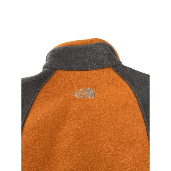 The North Face Womens Size M Fleece Jacket Orange & Gray Full Zip Midlayer - Picture 5 of 8
